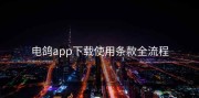 电鸽app下载使用条款全流程