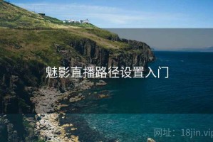 魅影直播路径设置入门