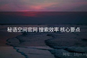秘语空间官网 搜索效率 核心要点