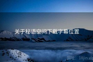关于秘语空间下载字幕位置