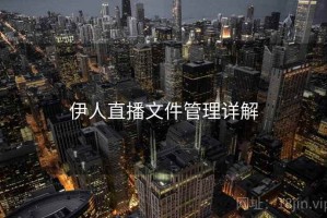 伊人直播文件管理详解