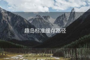 趣岛标准缓存路径