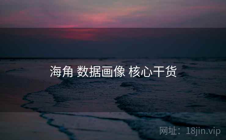 海角 数据画像 核心干货 海角 数据画像 核心干货